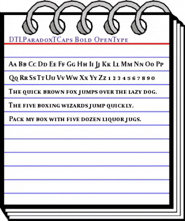 DTLParadoxTCaps Bold animated font preview DTLParadoxTCaps Bold animated font preview