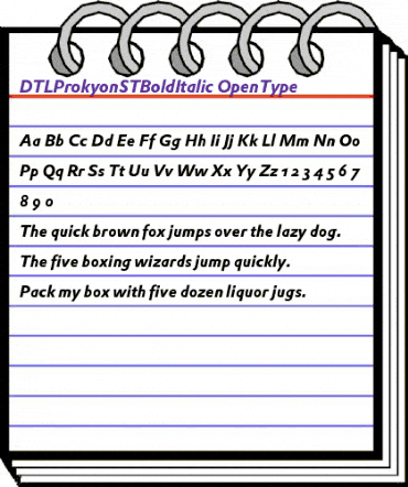 DTLProkyonST Regular animated font preview DTLProkyonST Regular animated font preview