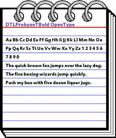 DTLProkyonT Regular animated font preview DTLProkyonT Regular animated font preview