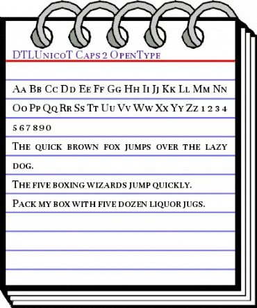 DTLUnicoT-Caps Regular animated font preview DTLUnicoT-Caps Regular animated font preview