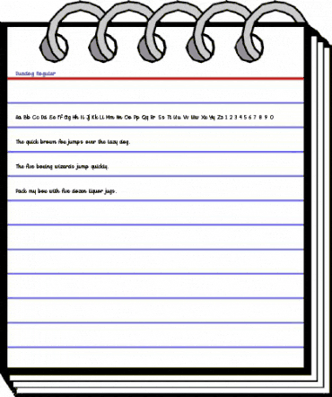 Duadog Regular animated font preview