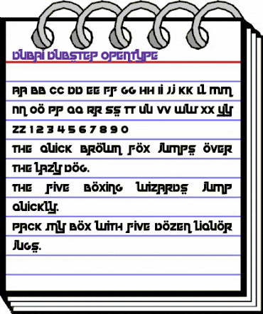 Dubai Dubstep Regular animated font preview Dubai Dubstep Regular animated font preview