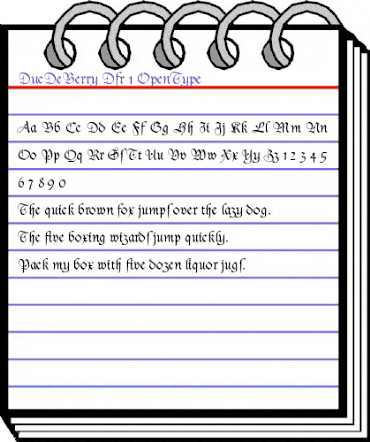 Duc De Berry Dfr animated font preview Duc De Berry Dfr animated font preview