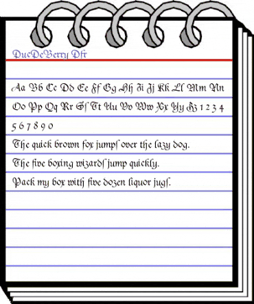 DucDeBerry Dfr animated font preview DucDeBerry Dfr animated font preview