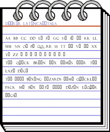 Duerer LatinCapitals animated font preview