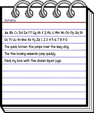 dumeng Regular animated font preview