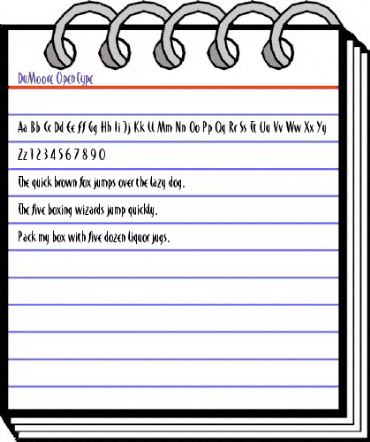 DuMoore Regular animated font preview DuMoore Regular animated font preview