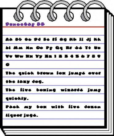 DunceCap BB Regular animated font preview DunceCap BB Regular animated font preview