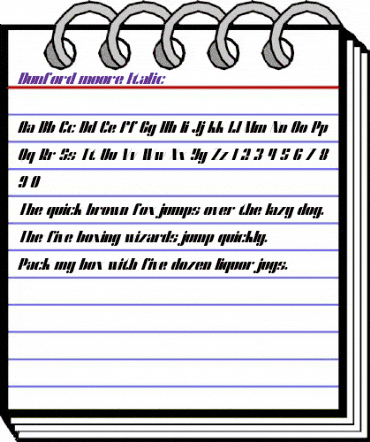 Dunford moore Italic animated font preview Dunford moore Italic animated font preview