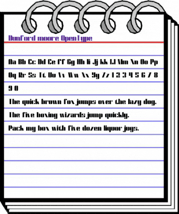 Dunford moore Regular animated font preview Dunford moore Regular animated font preview