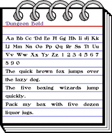 Dungeon Normal animated font preview Dungeon Normal animated font preview