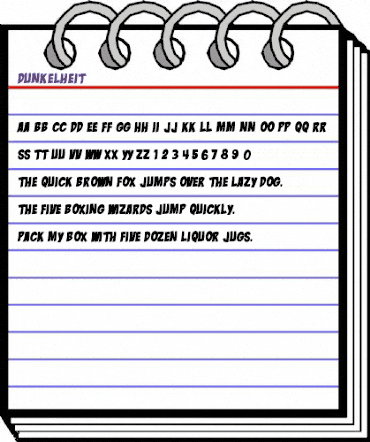 Dunkelheit Regular animated font preview Dunkelheit Regular animated font preview