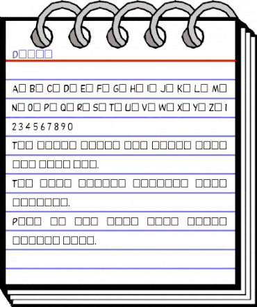 Dupuy Normal animated font preview