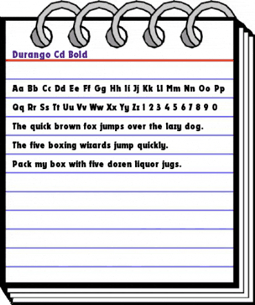 Durango-Cd Bold animated font preview Durango-Cd Bold animated font preview