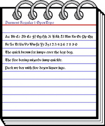 Durwent Regular animated font preview Durwent Regular animated font preview