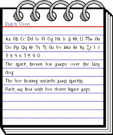 Dutch Oven animated font preview