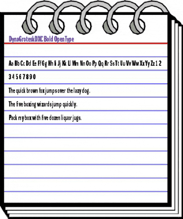 DynaGrotesk DXC Bold animated font preview DynaGrotesk DXC Bold animated font preview