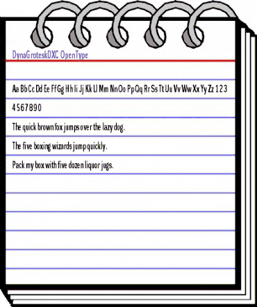 DynaGrotesk DXC Regular animated font preview DynaGrotesk DXC Regular animated font preview