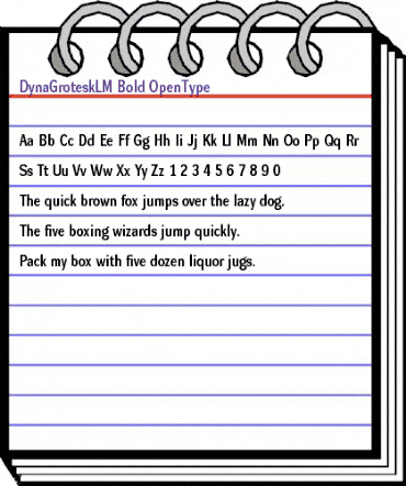 DynaGrotesk LM Bold animated font preview DynaGrotesk LM Bold animated font preview