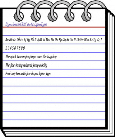 DynaGrotesk RXC Italic animated font preview DynaGrotesk RXC Italic animated font preview