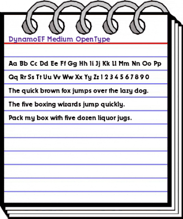 DynamoEF Medium animated font preview DynamoEF Medium animated font preview