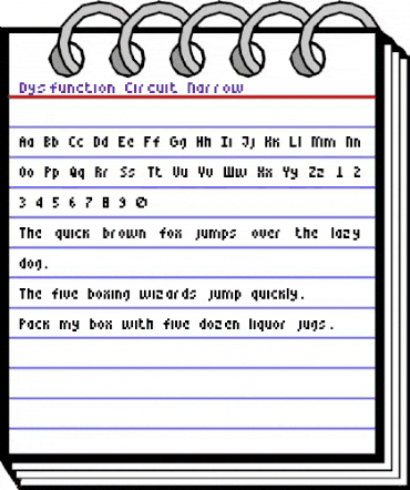 Dysfunction Circuit Regular animated font preview Dysfunction Circuit Regular animated font preview