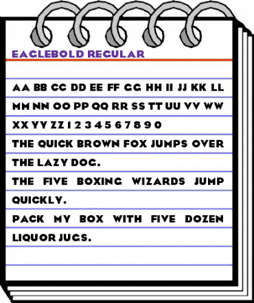 EagleBold Regular animated font preview EagleBold Regular animated font preview