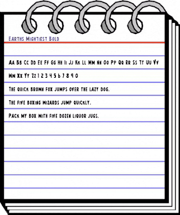 Earth's Mightiest Bold Bold animated font preview Earth's Mightiest Bold Bold animated font preview