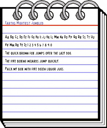 Earth's Mightiest Jumbled Jumbled animated font preview Earth's Mightiest Jumbled Jumbled animated font preview