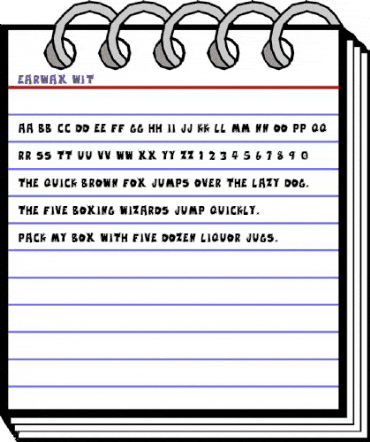 Earwax Wit Regular animated font preview Earwax Wit Regular animated font preview