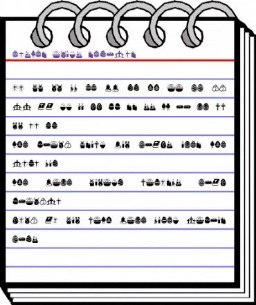 Easter Icons Regular animated font preview