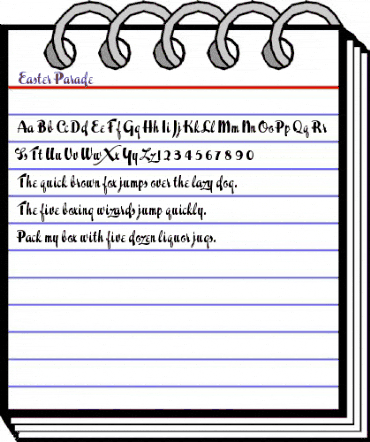 Easter Parade Regular animated font preview Easter Parade Regular animated font preview