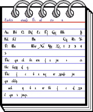 Easter Parade Trial Version animated font preview Easter Parade Trial Version animated font preview