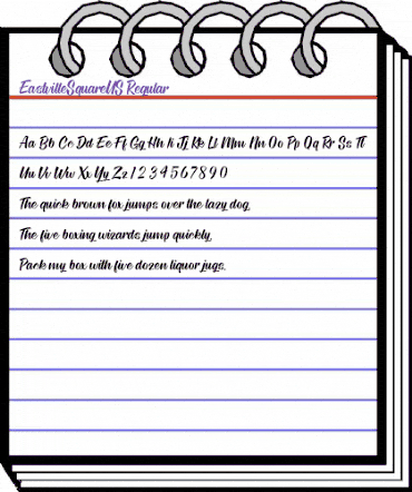 Eastville Square US Regular animated font preview Eastville Square US Regular animated font preview