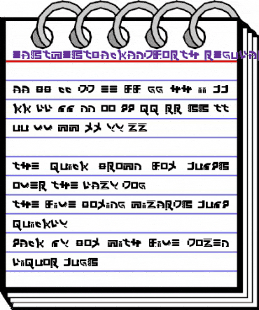 EastWestBackandForth Regular animated font preview