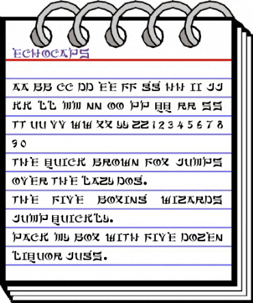 EchoCaps Normal animated font preview EchoCaps Normal animated font preview