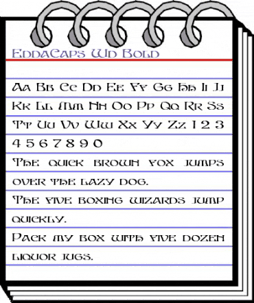 EddaCaps Wd Bold Bold animated font preview EddaCaps Wd Bold Bold animated font preview
