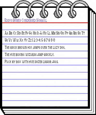 Eddy's Bones-Condensed Normal animated font preview Eddy's Bones-Condensed Normal animated font preview