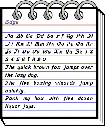 Edge Regular animated font preview Edge Regular animated font preview