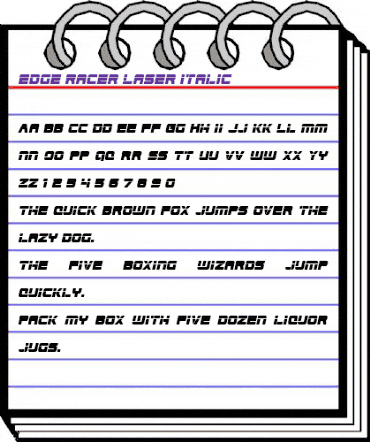 Edge Racer Laser Italic Italic animated font preview Edge Racer Laser Italic Italic animated font preview
