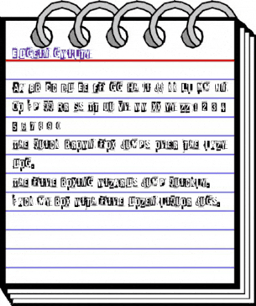 Ed Gein Regular animated font preview