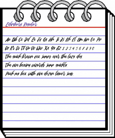 Edinburg Regular animated font preview Edinburg Regular animated font preview