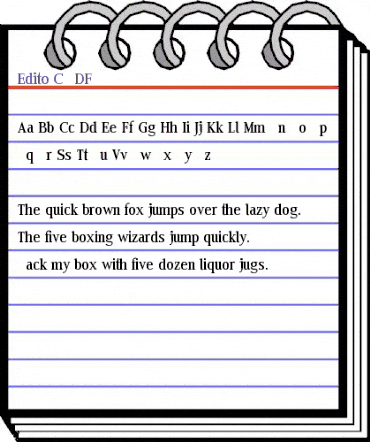 Edito C Regular animated font preview