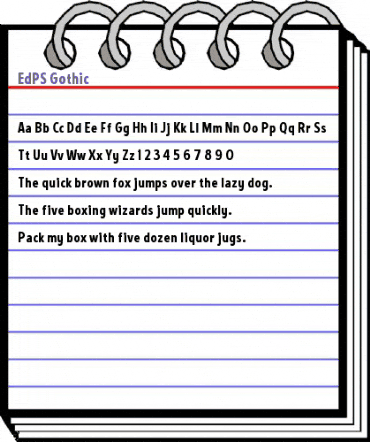 EdPS Regular animated font preview