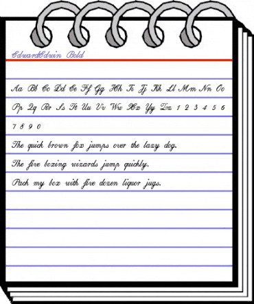 EdwardEdwin Bold animated font preview