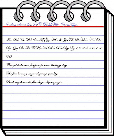 Edwardian Script ITC Bold Alternate animated font preview Edwardian Script ITC Bold Alternate animated font preview