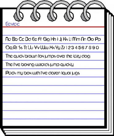 Eeviac Regular animated font preview