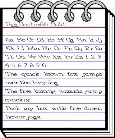 EggBeater86 Bold animated font preview EggBeater86 Bold animated font preview