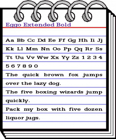Eggo Extended Bold animated font preview Eggo Extended Bold animated font preview