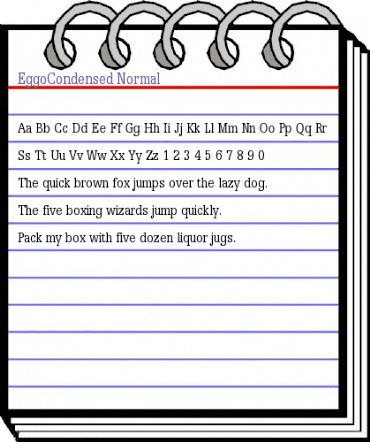 EggoCondensed Normal animated font preview EggoCondensed Normal animated font preview